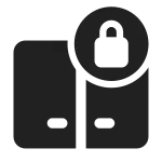 Dual Screen Lock SVG Icon